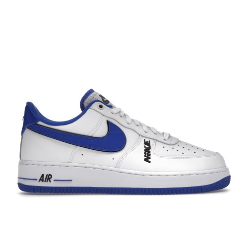 Кроссы Nike Air Force 1 Low 07 LV8 Motocross White Royal Blue Black - мужская сетка размеров