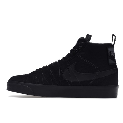 Кроссы Nike SB Zoom Blazer Mid Acclimate Pack Triple Black - мужская сетка размеров