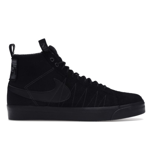 Кроссы Nike SB Zoom Blazer Mid Acclimate Pack Triple Black - мужская сетка размеров