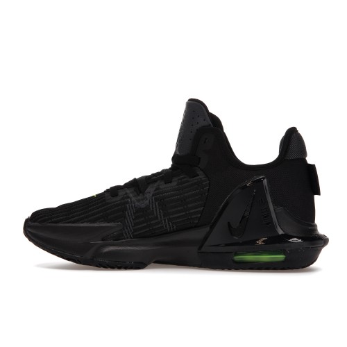 Кроссы Nike LeBron Witness 6 Black Fluorescent Yellow - мужская сетка размеров