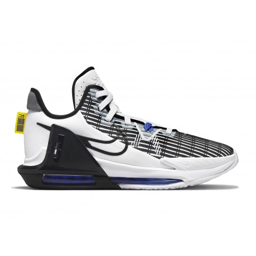 Кроссы Nike LeBron Witness 6 White Persian Purple Shock Yellow - мужская сетка размеров