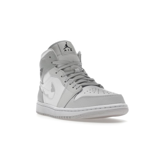 Кроссы Jordan 1 Mid Grey Camo - мужская сетка размеров
