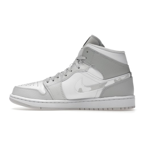 Кроссы Jordan 1 Mid Grey Camo - мужская сетка размеров