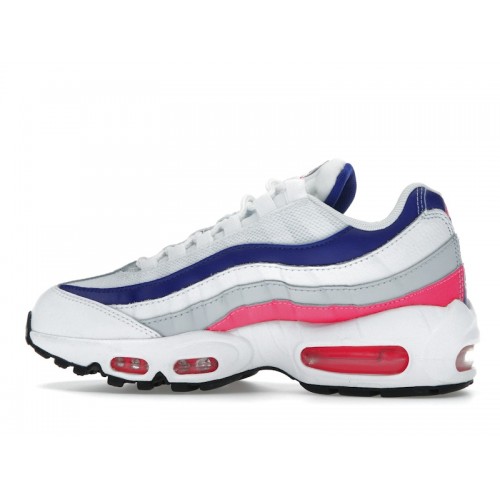 Nike Wmns Air Max 95 White Hyper Pink - женская сетка размеров
