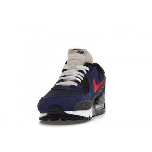 Кроссы Nike Air Max 90 SE Running Club Deep Royal - мужская сетка размеров