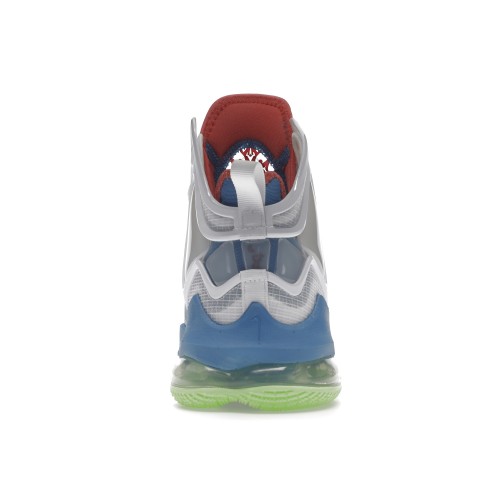 Кроссы Nike LeBron 19 Dutch Blue Lime Glow - мужская сетка размеров
