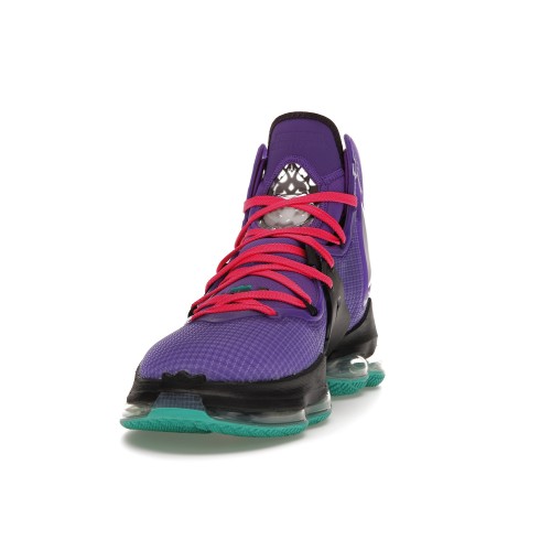 Кроссы Nike LeBron 19 Purple Teal - мужская сетка размеров