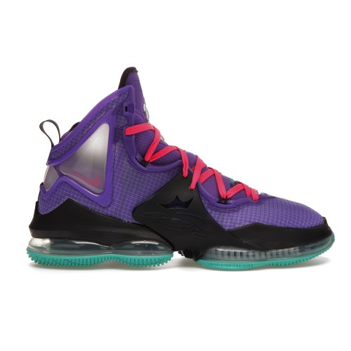 Кроссы Nike LeBron 19 Purple Teal - мужская сетка размеров