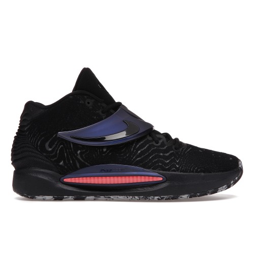 Кроссы Nike KD 14 Seasonal Black Laser Crimson - мужская сетка размеров