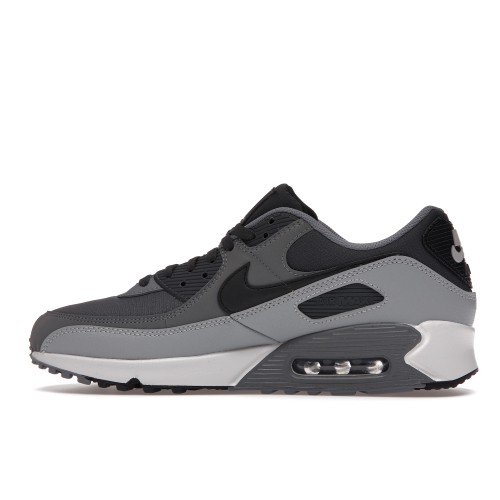 Кроссы Nike Air Max 90 Anthracite Dark Grey - мужская сетка размеров