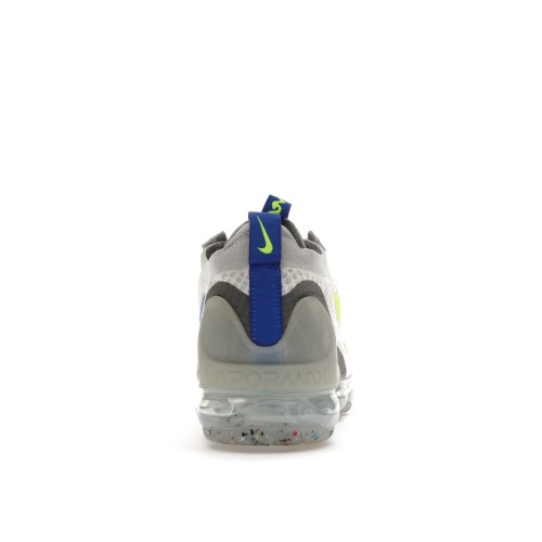 Кроссы Nike Air VaporMax 2021 White Royal Volt - мужская сетка размеров