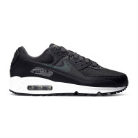 Женские Nike Air Max 90 Black Metallic Silver (W)