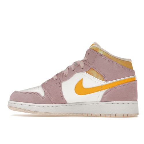 Кроссы Jordan 1 Mid SE Arctic Pink (GS) - подростковая сетка размеров