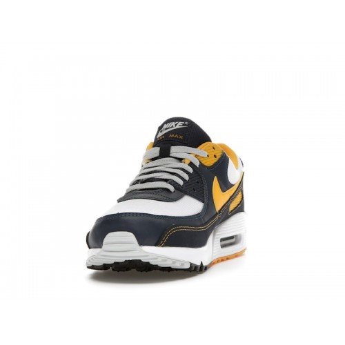 Кроссы Nike Air Max 90 Michigan Navy - мужская сетка размеров