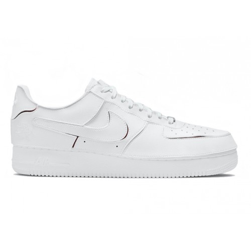 Кроссы Nike Air Force 1/1 White Varsity Red - мужская сетка размеров