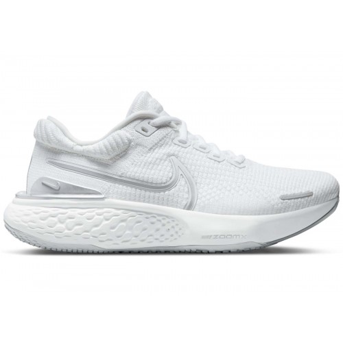 Кроссы Nike ZoomX Invincible Run Flyknit 2 White Pure Platinum (W) - женская сетка размеров