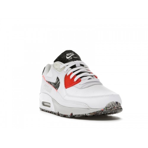 Кроссы Nike Air Max 90 M2Z2 White Red - мужская сетка размеров