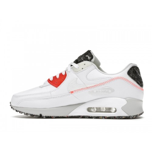 Кроссы Nike Air Max 90 M2Z2 White Red - мужская сетка размеров