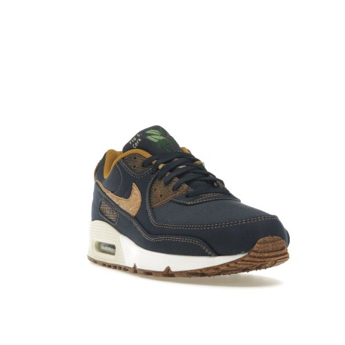 Кроссы Nike Air Max 90 Obsidian Cork - мужская сетка размеров