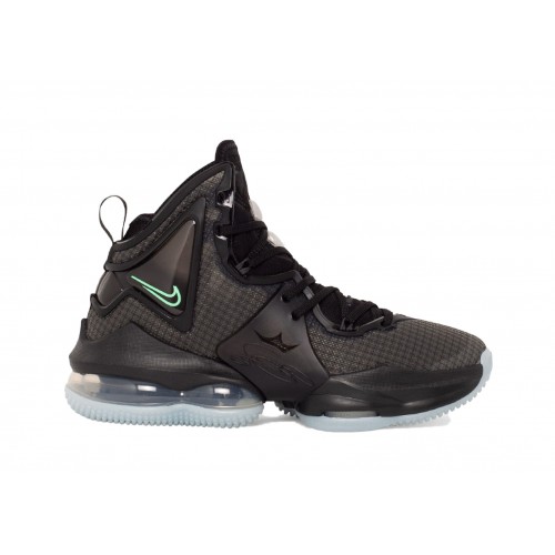 Кроссы Nike LeBron 19 Black Aqua (GS) - подростковая сетка размеров