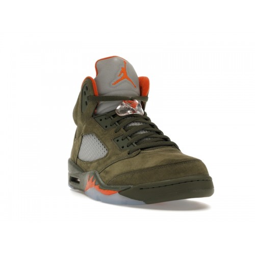 Кроссы Jordan 5 Retro Olive (2024) - мужская сетка размеров