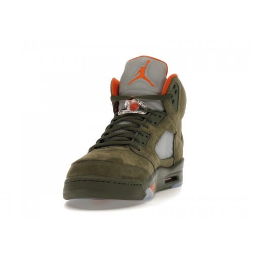 Кроссы Jordan 5 Retro Olive (2024) - мужская сетка размеров