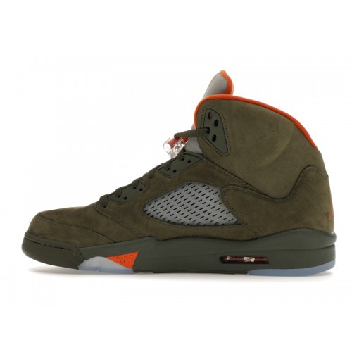 Кроссы Jordan 5 Retro Olive (2024) - мужская сетка размеров