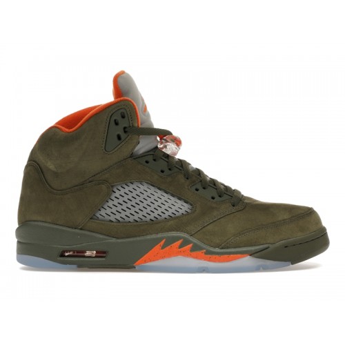 Кроссы Jordan 5 Retro Olive (2024) - мужская сетка размеров