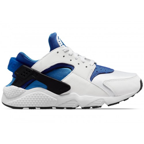 Кроссы Nike Air Huarache White Metro Blue - мужская сетка размеров