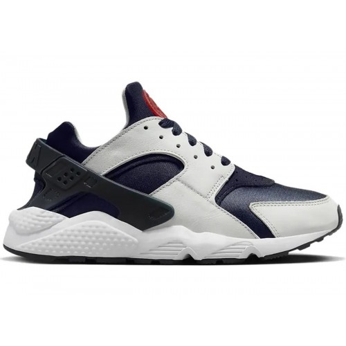 Кроссы Nike Air Huarache Dark Obsidian Track Red - мужская сетка размеров