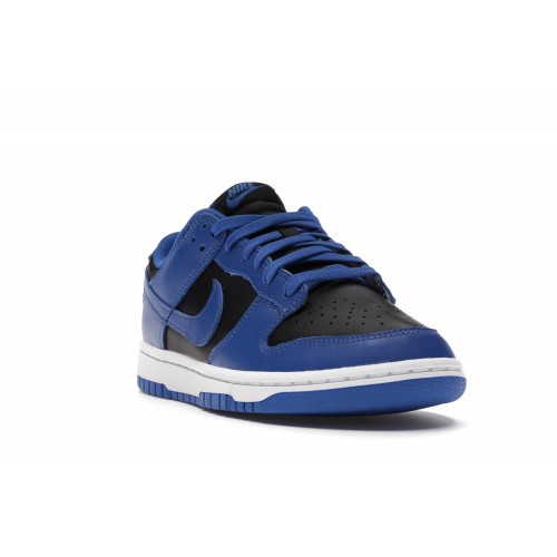 Кроссы Nike Dunk Low Retro Black Hyper Cobalt (2021) - мужская сетка размеров