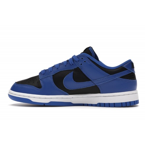 Кроссы Nike Dunk Low Retro Black Hyper Cobalt (2021) - мужская сетка размеров