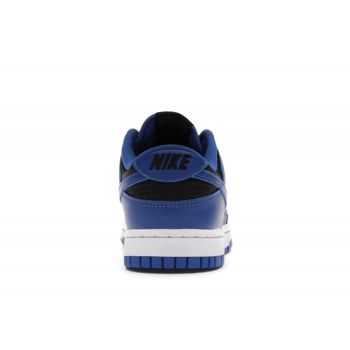 Кроссы Nike Dunk Low Retro Black Hyper Cobalt (2021) - мужская сетка размеров