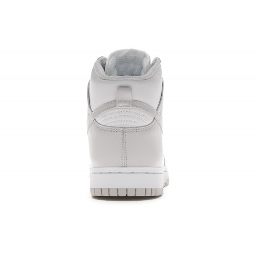Кроссы Nike Dunk High Retro White Vast Grey (2021) - мужская сетка размеров