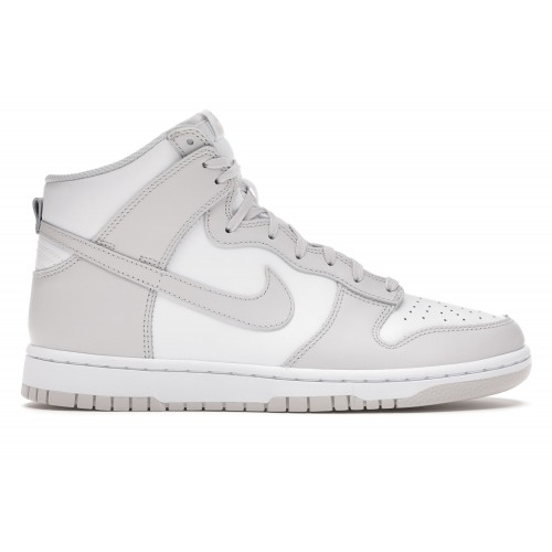 Кроссы Nike Dunk High Retro White Vast Grey (2021) - мужская сетка размеров