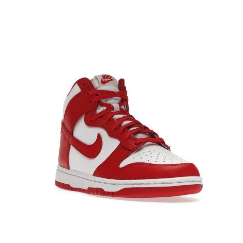 Кроссы Nike Dunk High Championship White Red - мужская сетка размеров