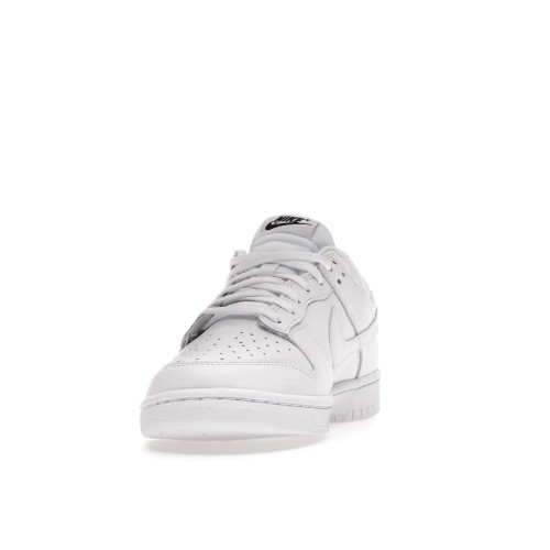 Кроссы Nike Dunk Low Triple White (2021) (W) - женская сетка размеров