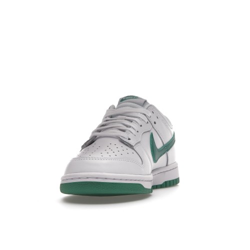 Кроссы Nike Dunk Low White Green Noise (W) - женская сетка размеров