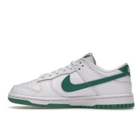 Женские кроссовки Nike Dunk Low White Green Noise (W)