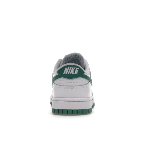 Кроссы Nike Dunk Low White Green Noise (W) - женская сетка размеров