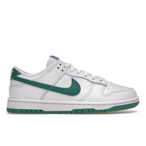 Кроссы Nike Dunk Low White Green Noise (W) - женская сетка размеров