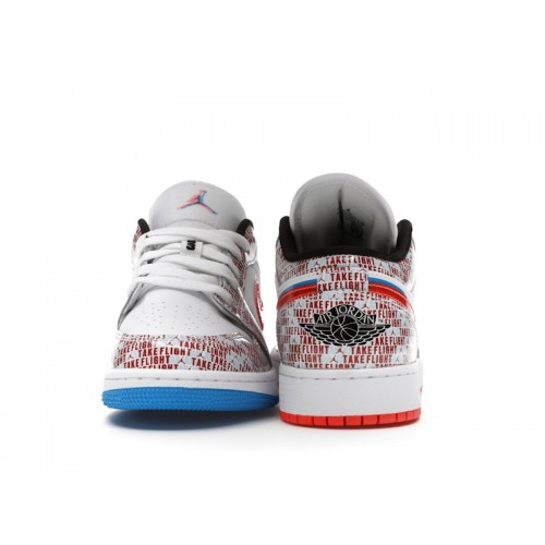 Air Jordan 1 Low SE GS Take Flight - подростковая сетка размеров