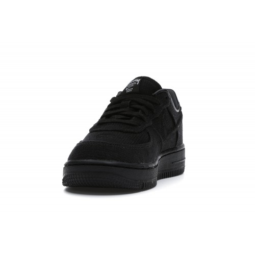 Кроссы Nike Air Force 1 Low Stussy Black (PS) - детская сетка размеров