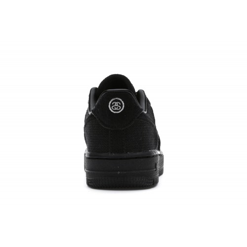 Кроссы Nike Air Force 1 Low Stussy Black (PS) - детская сетка размеров