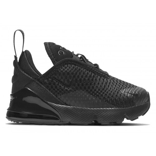 Кроссы Nike Air Max 270 Triple Black (TD) - детская сетка размеров