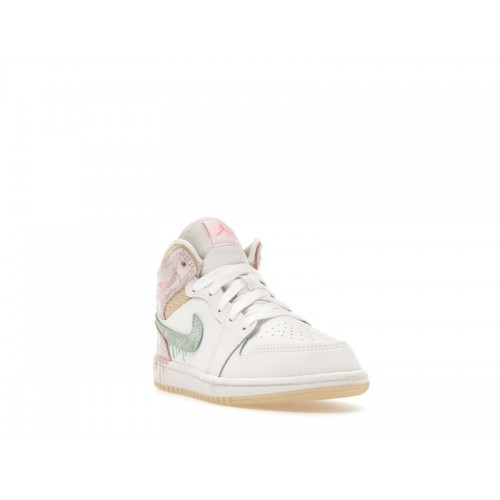 Air Jordan 1 Mid SE PS Ice Cream - детская сетка размеров Air Jordan 1 Mid SE PS Ice Cream - детская сетка размеров