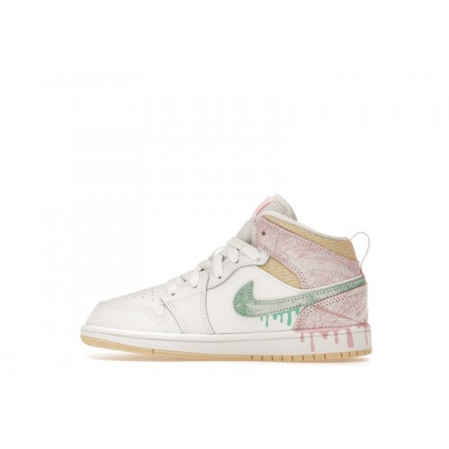 Air Jordan 1 Mid SE PS Ice Cream - детская сетка размеров Air Jordan 1 Mid SE PS Ice Cream - детская сетка размеров