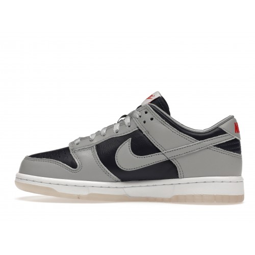 Кроссы Nike Dunk Low College Navy Grey (W) - женская сетка размеров