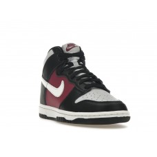 Женские кроссовки Nike Dunk High Black Rosewood Pure Platinum (W)