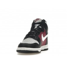 Женские кроссовки Nike Dunk High Black Rosewood Pure Platinum (W)